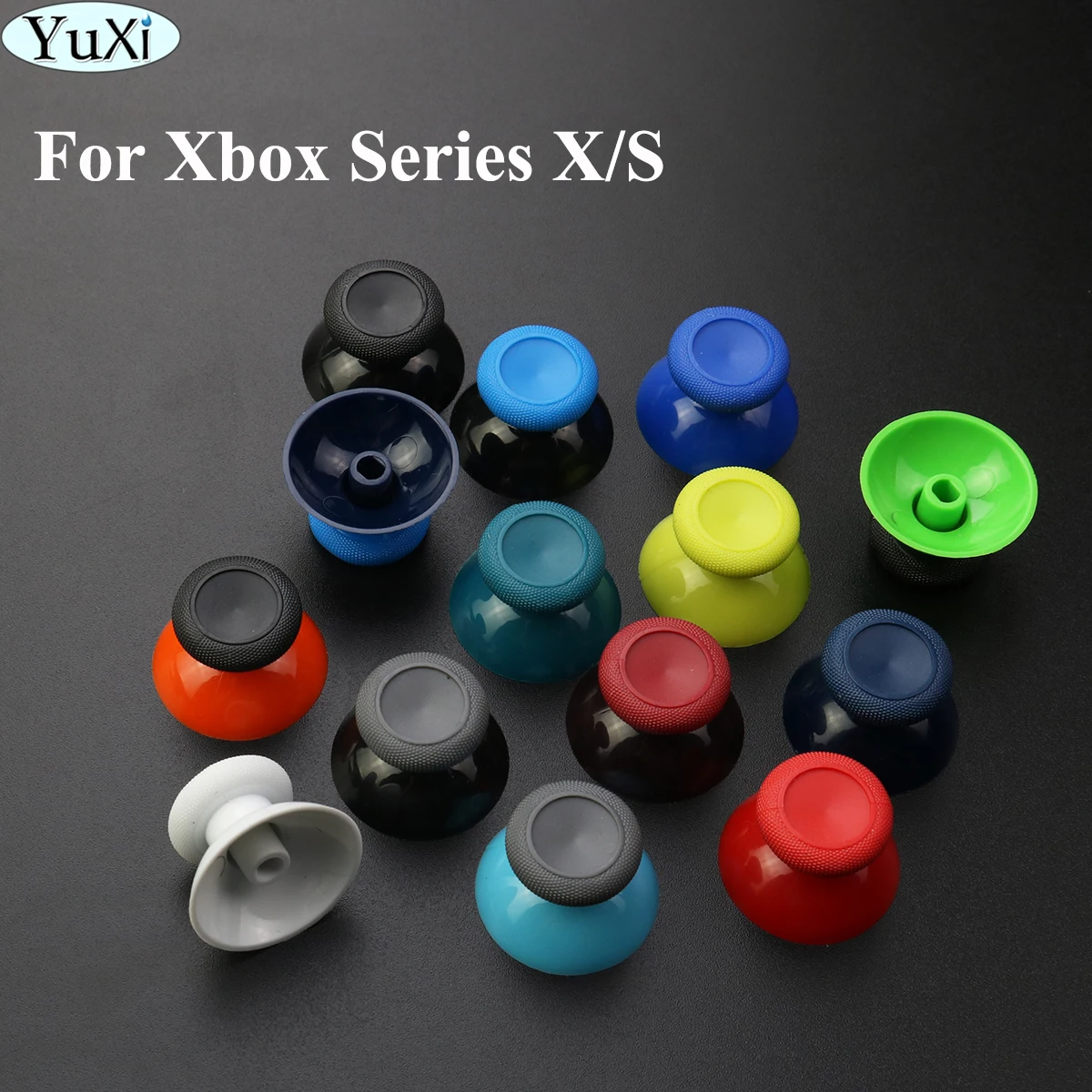 

YuXi 100pcs 3D Analog Joystick Replacement thumb Stick grips Cap Cover Buttons For Xbox Series X S Controller Thumbsticks Cover