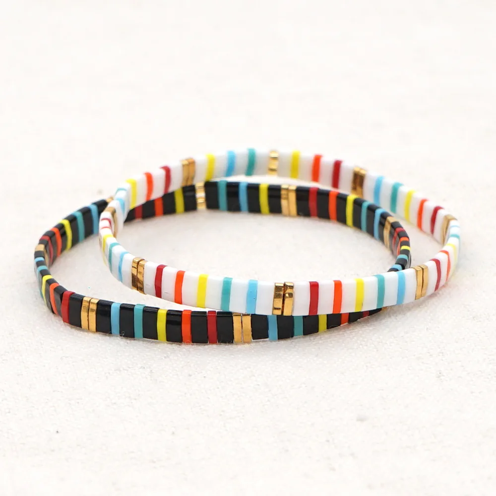 

Tila Rice Bead Woven Bracelet Fashion Wild Hit Color Bohemian Handmade Jewelry Beads Bracelets Bracelets for Women Jewelry