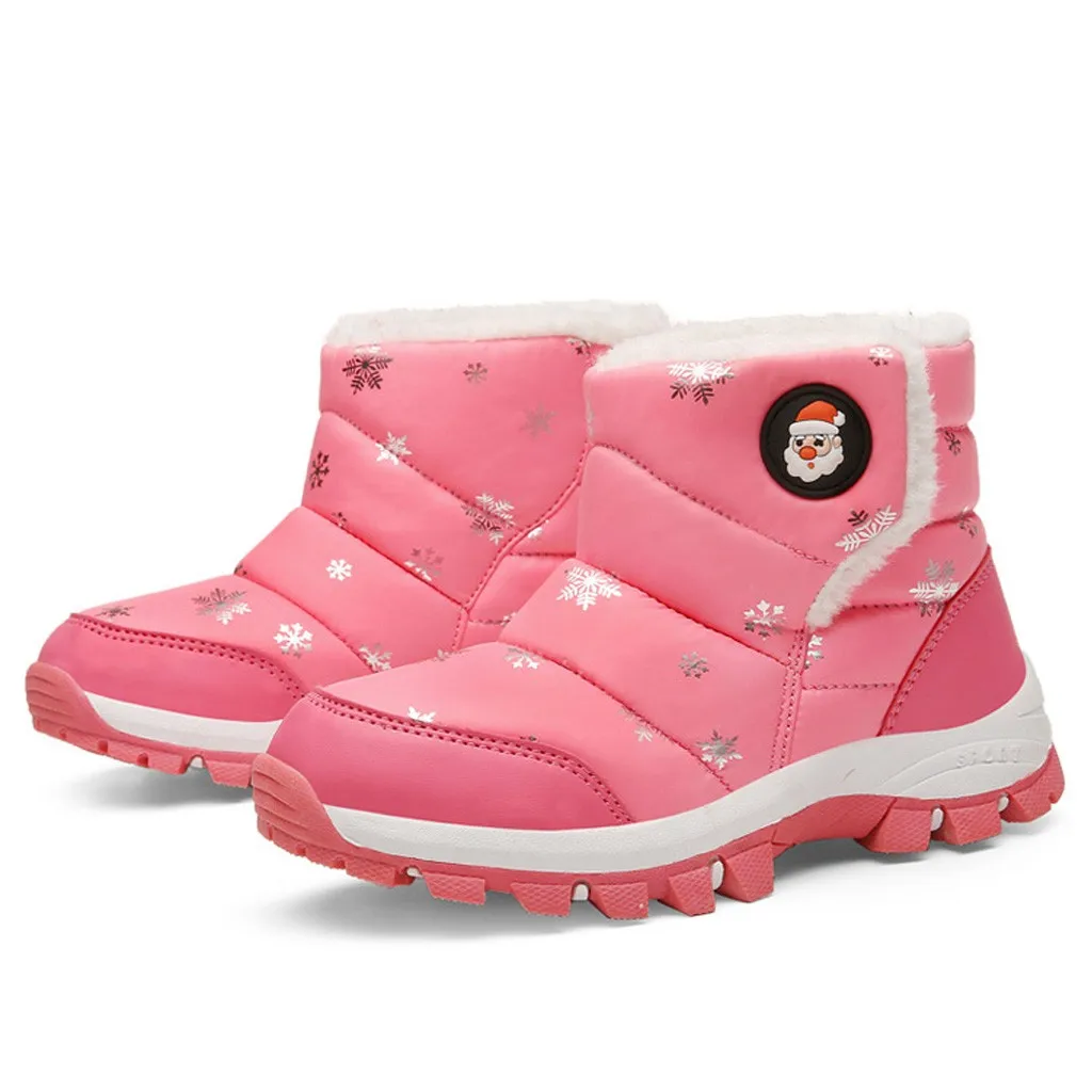 Детские зимние сапоги обувь для девочек модная плюшевая детская
