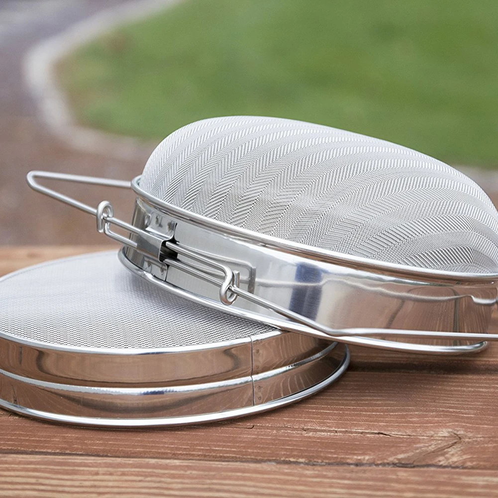 Прочный Нержавеющая Сталь Двойное сито для меда фильтры инструменты