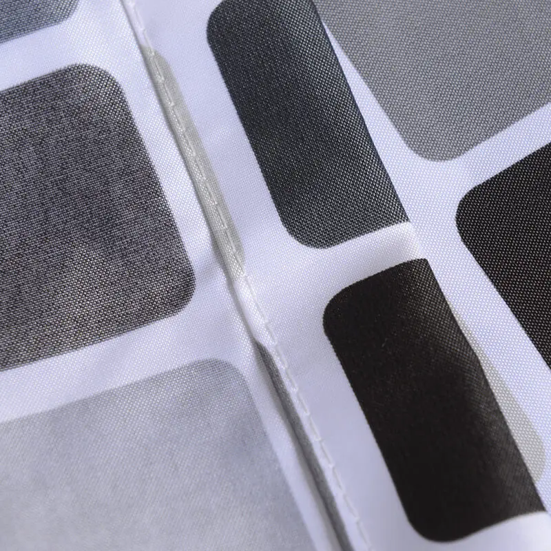 LeRadore утолщенная черно белая занавеска из полиэстера для ванной