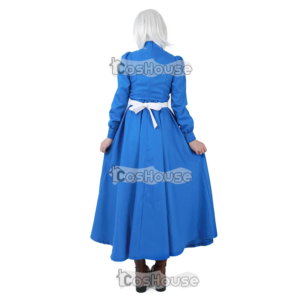 Sophie Hatter синее платье Howls Moving Castle карнавальный костюм с фартуком|dress cosplay|cosplay