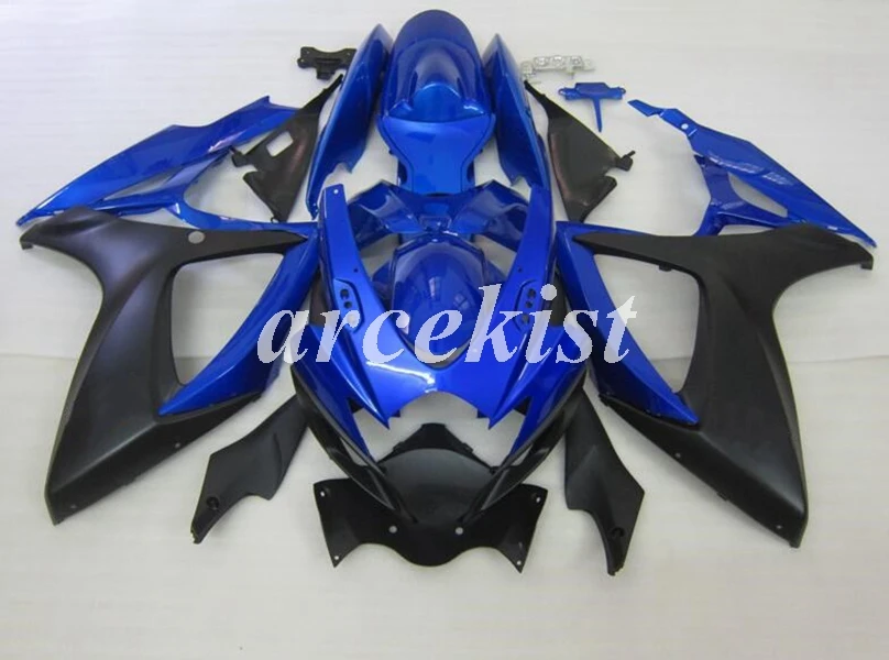 

4 подарка, новинка, полный обтекатель для мотоцикла из АБС-пластика, подходит для Suzuki GSX-R 600 750 2006 06 07 GSXR600 GSXR750, индивидуальный Бесплатный синий...