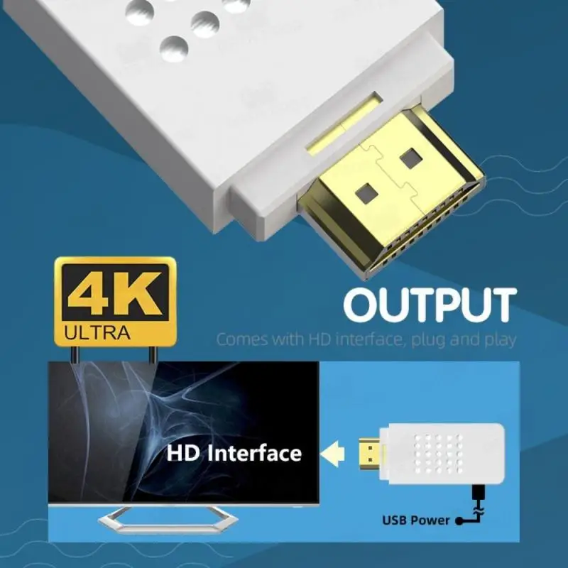 Новая игровая приставка в стиле ретро с беспроводным контроллером 2 4G 4k