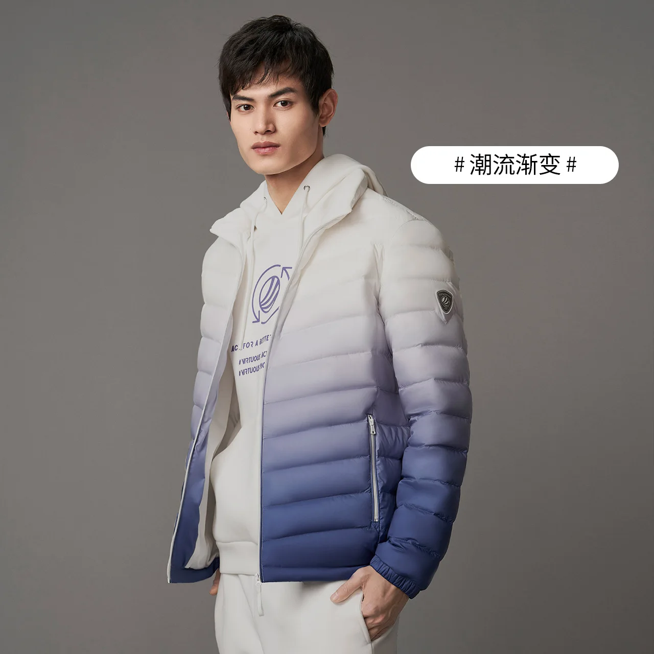 New Fashion Men's Lightweight Stand Collar Short Casual down Jacket Coat winter coat men  down coat