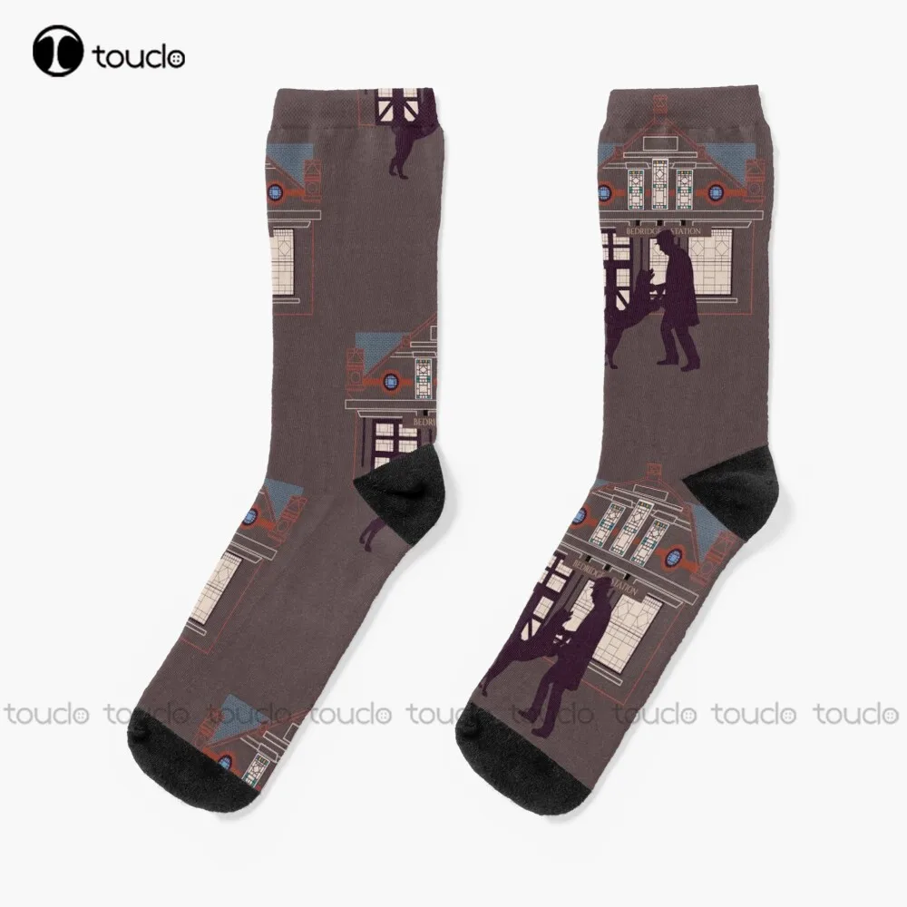 

Hachiko Bedridge Station Socks Sports Socks Christmas Gift Custom Unisex Adult Teen Youth Socks Women Men 360° Digital Print