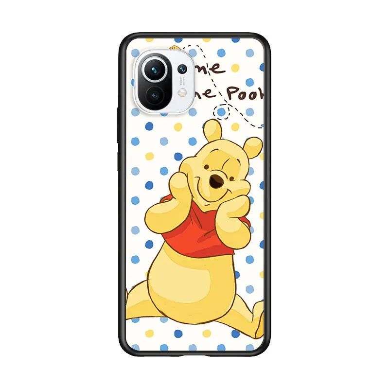 

Disney Winnie the Pooh for Xiaomi Mi 11 10T Note 10 Ultra 5G 9 9T SE 8 A3 A2 A1 6X Pro Play F1 Lite 5G Black Phone Case