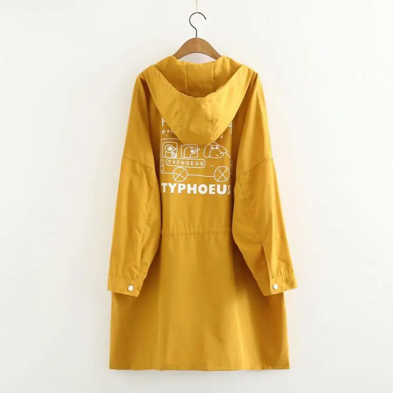 Модные женские тренчи средней длины свободные пальто с длинными рукавами и