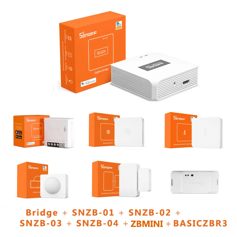 Датчик температуры и влажности SONOFF SNZB-01 02 03 04 ZigBee в режиме реального времени