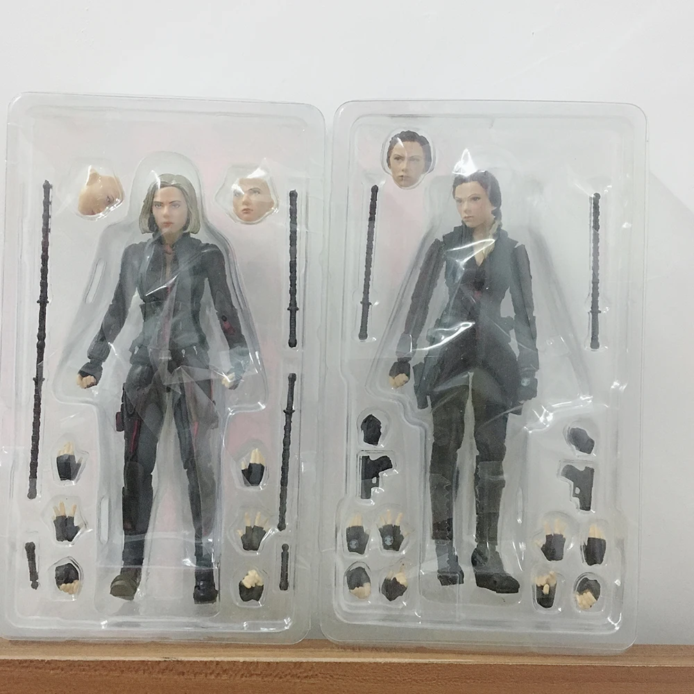 6 дюймов 15 см SHF черная Widow Мстители эндигра фигурка модель игрушки кукла для подарка на Рождество