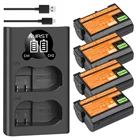 Аккумулятор EL15A EN-EL15, 2550 мАч, двойное зарядное устройство для Nikon D500, D600, D610, D600E, D750, D800, D800E, D810, D850, D7000, D7100, D7200, Z6Z7