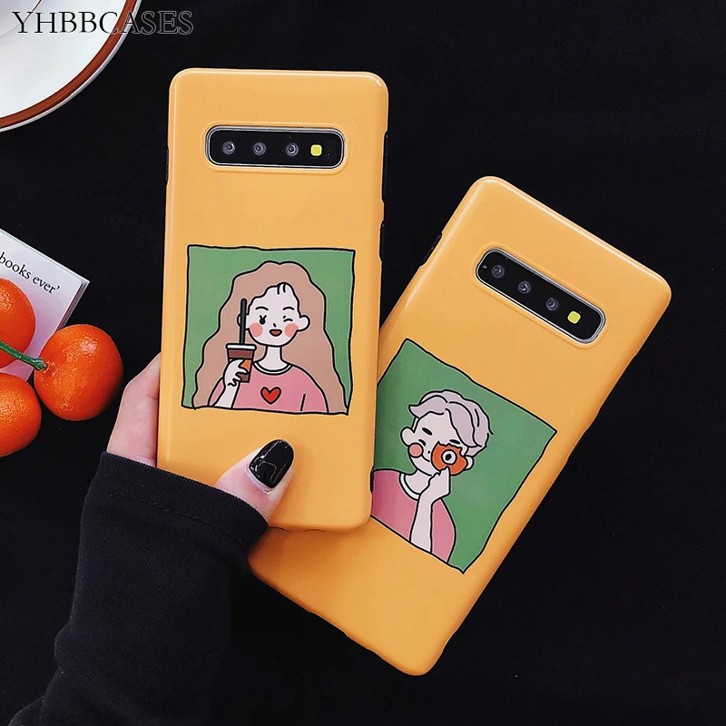 YHBBCASES для Samsung Galaxy S10 Plus S8 S9 мягкий чехол с мультипликационным принтом мальчиков и