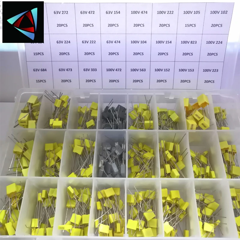 460 шт/кор. 63 в 100 24 значение коррекции конденсатор посылка комплект