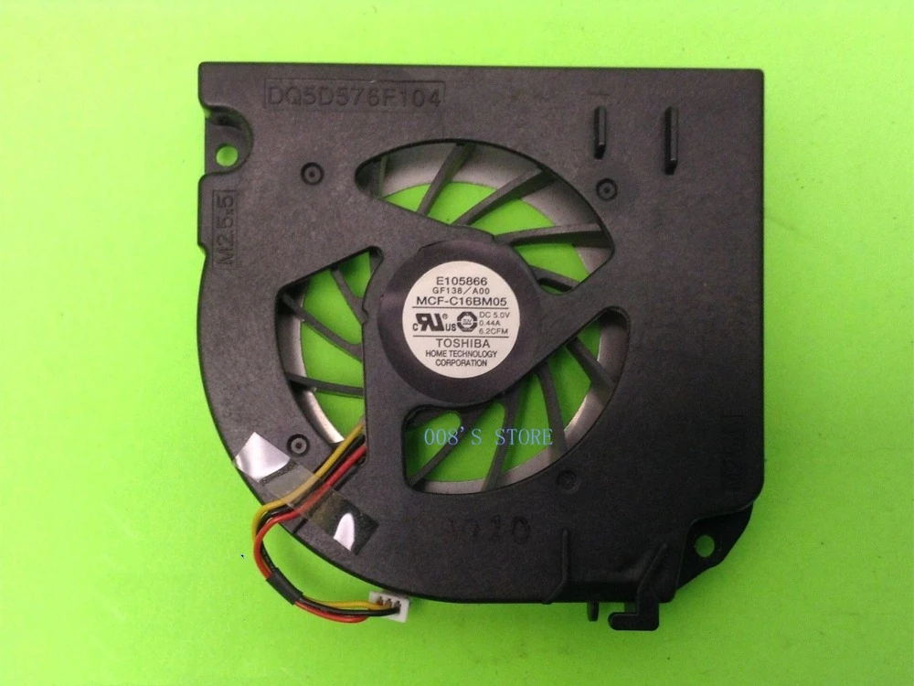 

Laptop CPU Cooler Fan For DELL Latitude D820 D830 D531 M4300 M6300 1531 Precision M65 For Toshiba MCF-C16BM05 0.44A Radiator