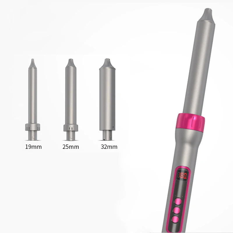 3 в 1 утюжок для волос с тройными сменными керамическими бочками покрытием без