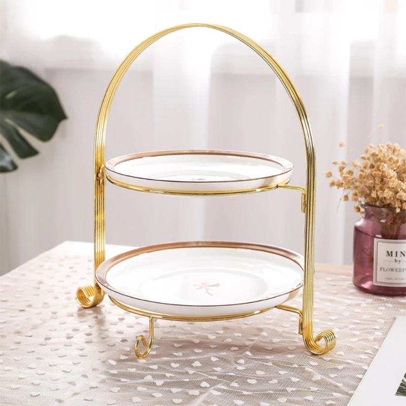 Двухслойная стойка для закусок круглой формы |