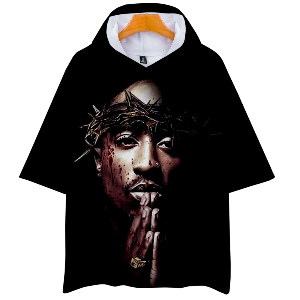 3D 2PAC футболка с капюшоном новинка повседневные толстовки футболки для женщин и