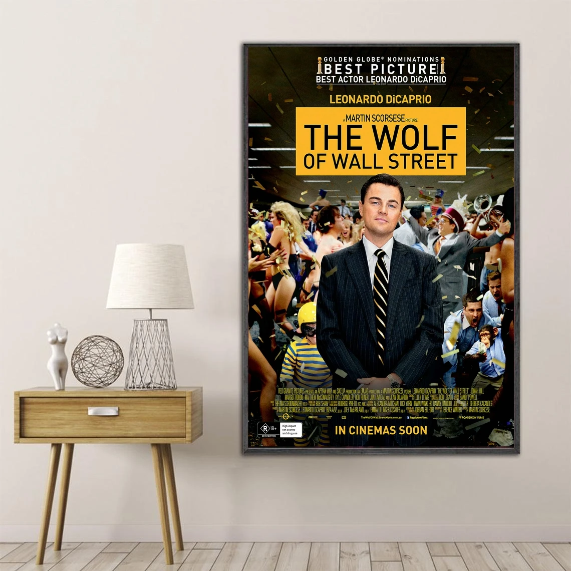 

The Wolf of File Street Movie Poster Home Wall Painting Decoration (No Frame)