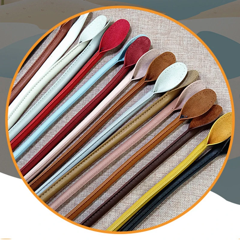 1Pair 42cm Bag Strap Handle Rope Bags for DIY Handbag Multicolor PU Leather Replacement Accessories Round Ears | Багаж и сумки