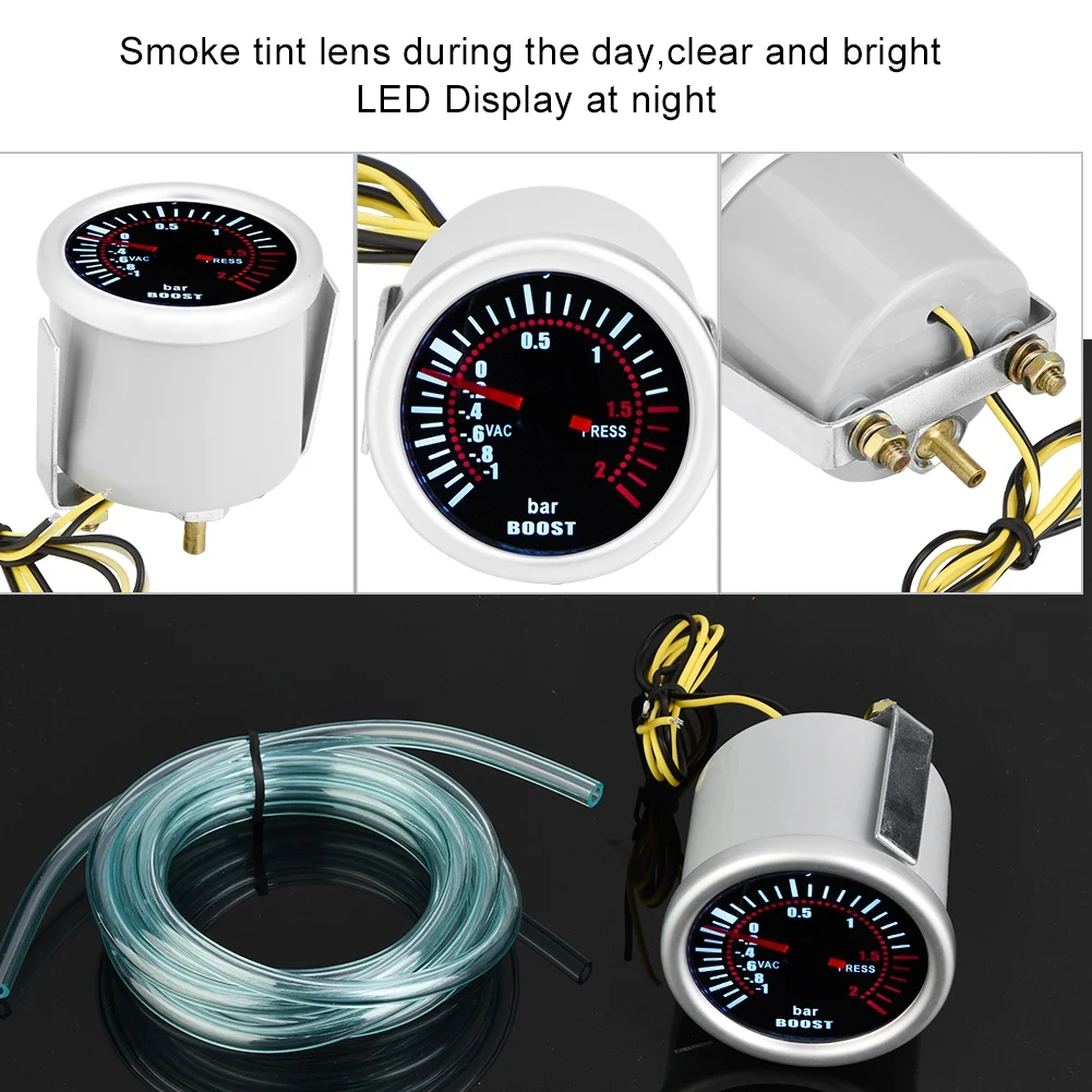 Измеритель турбонаддува универсальный автомобильный прибор 2 дюймовый 12 В со