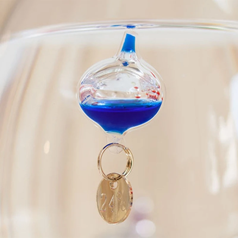 Термометр Галилео в виде капли воды бутылка с прогнозом погоды креативное