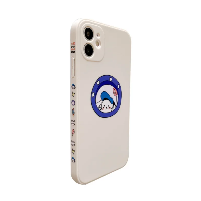 

Cartoon cute rabbit silicone phone case suitable for iPhone11 12Pro Max mini XR XS XSMax 8 7PluS anti-fall protective back cover