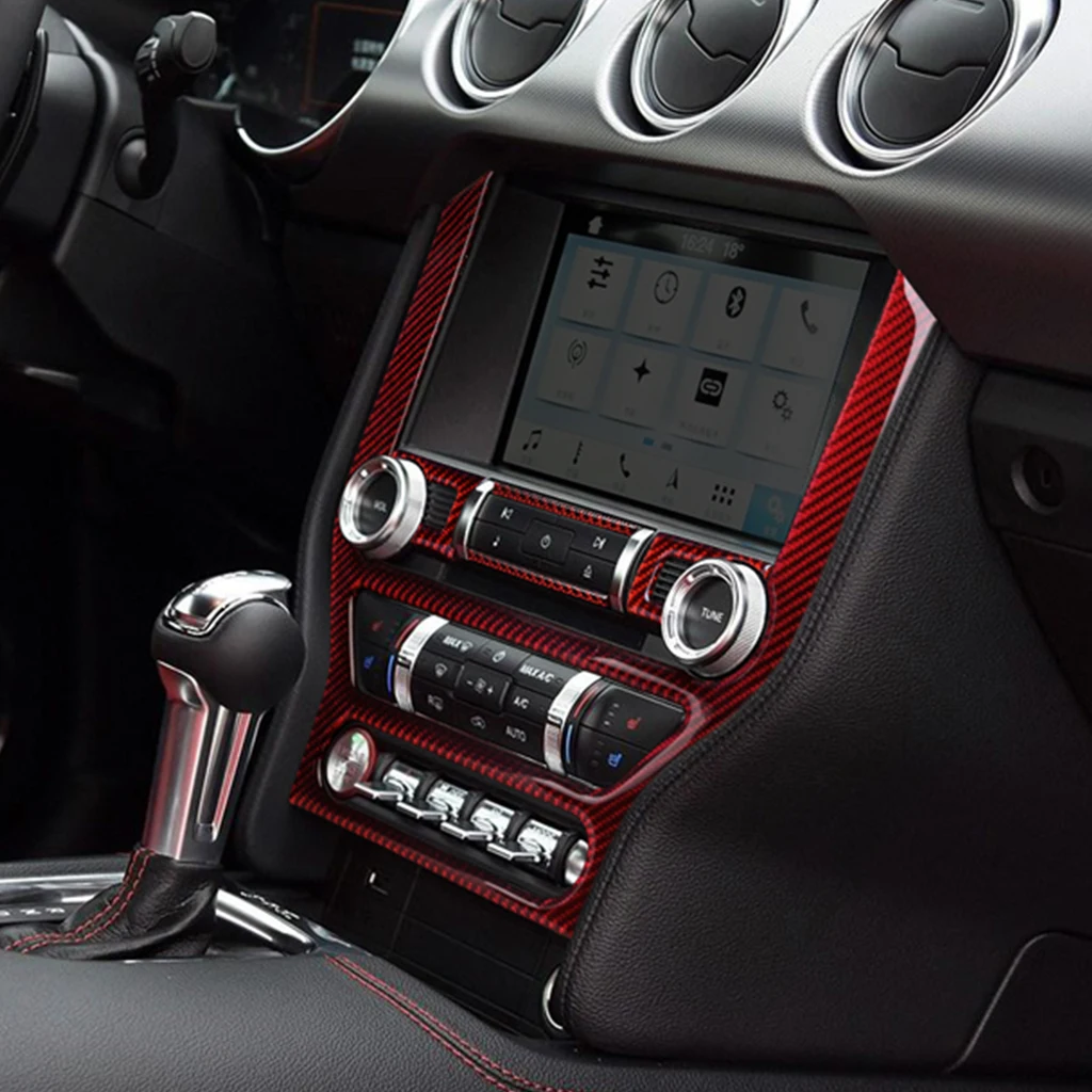 

It Is Suitable For Ford Mustang The Carbon Fiber 2015-2019 Central Control CD Panel
