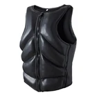 Спасательный жилет из неопрена для взрослых, защитный жилет из гладкой кожи для водных лыж, спасательных жилетов, рыбалки, лодок, Каяка, Защитная ткань, 2021