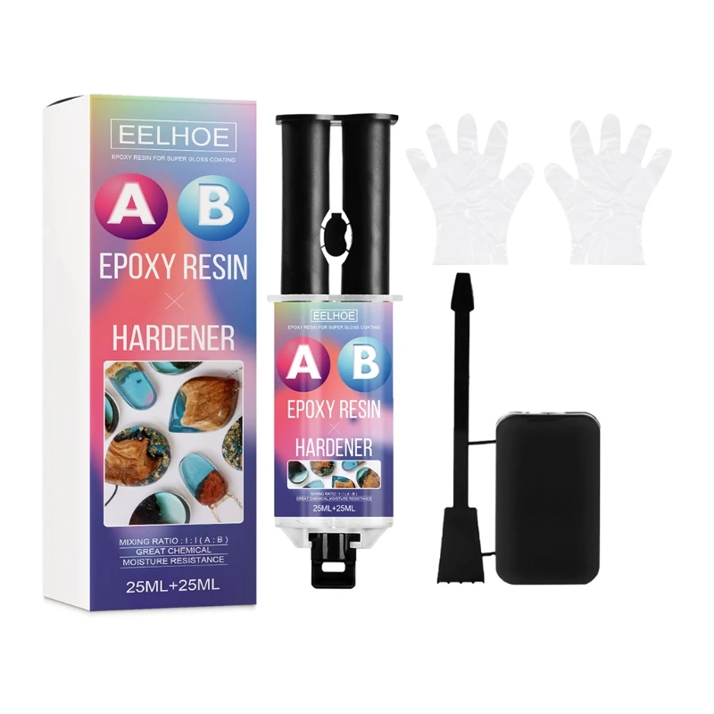 

1 Set Clear AB Crystal Glue Non-toxic Resin Epoxy Glue for DIY Resin Jewelry Making Accessories