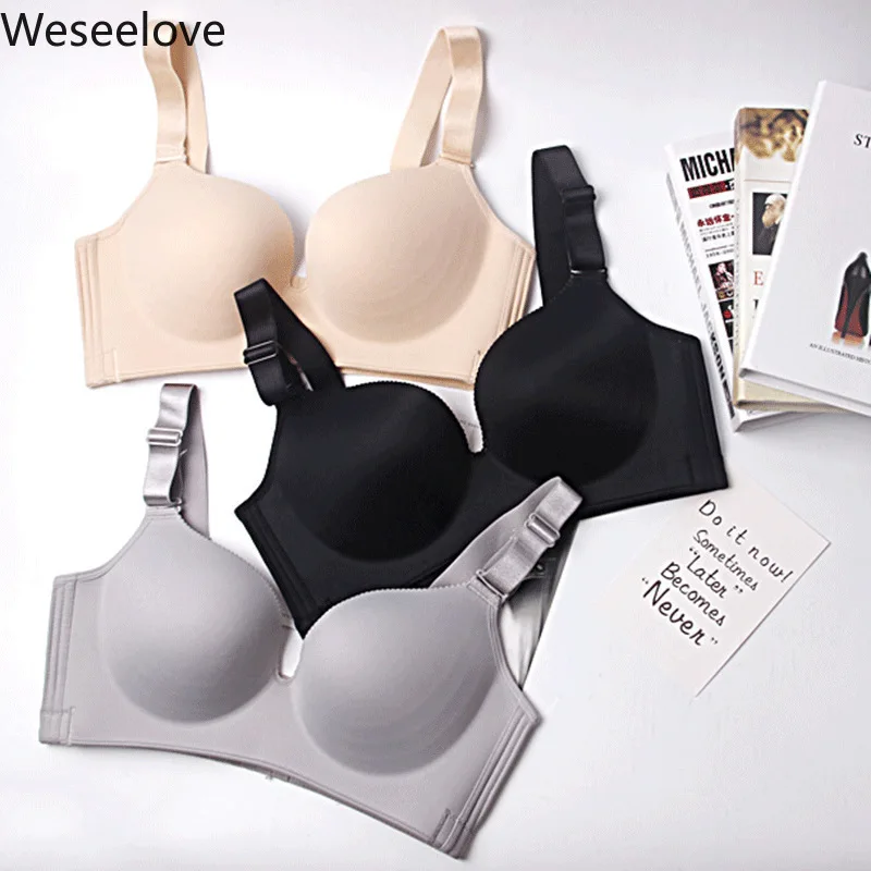 Weseelove Seamless Bras For Women Sexy Push Up Bra Ultra Thin Plus Size BH Without Bones Skin Underwear Unwired Bralette M16-1