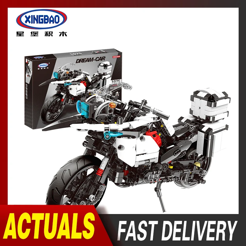 XINGBAO Technic MOC R1200 GS тяжелый мотоцикл модель строительные блоки игрушки для детей