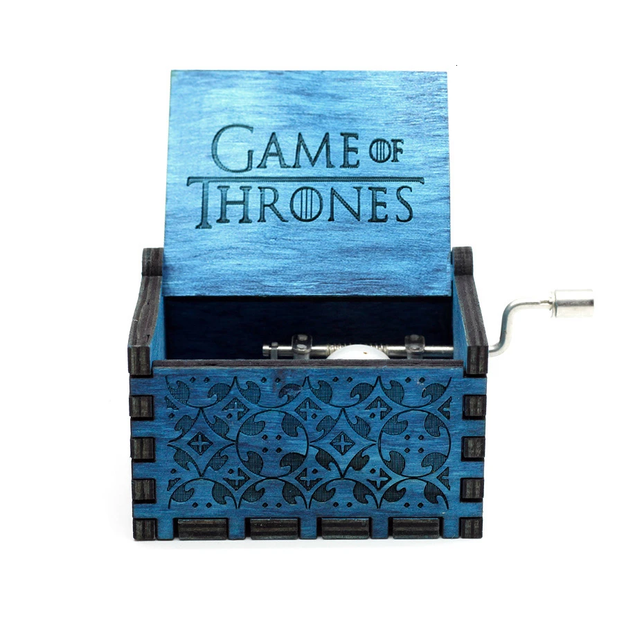 GoorThrone Горячая деревянная рукоятка королева музыкальная шкатулка богемная рапсодия тема Игра престолов дигимон Красавица и Чудовище Рождественский подарок - Цвет: GoorThrone