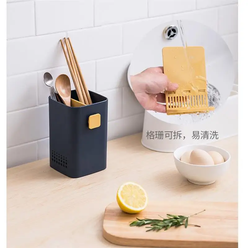 Кухня Органайзер полка для дома хранения держатель палочек еды столовая ложка