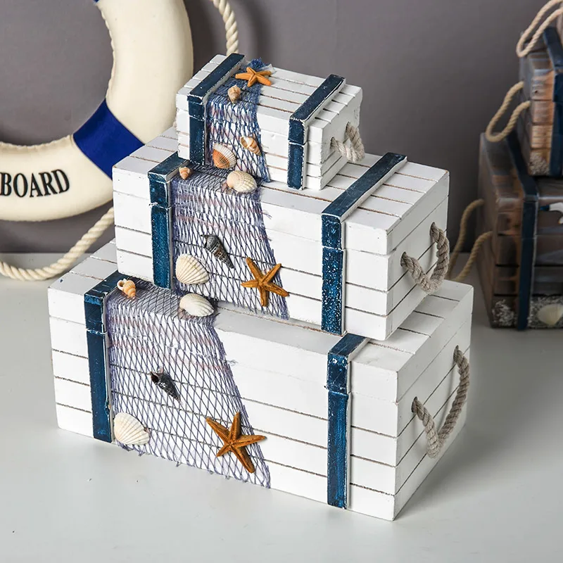 Деревянная настольная мини-коробка для хранения косметики стена