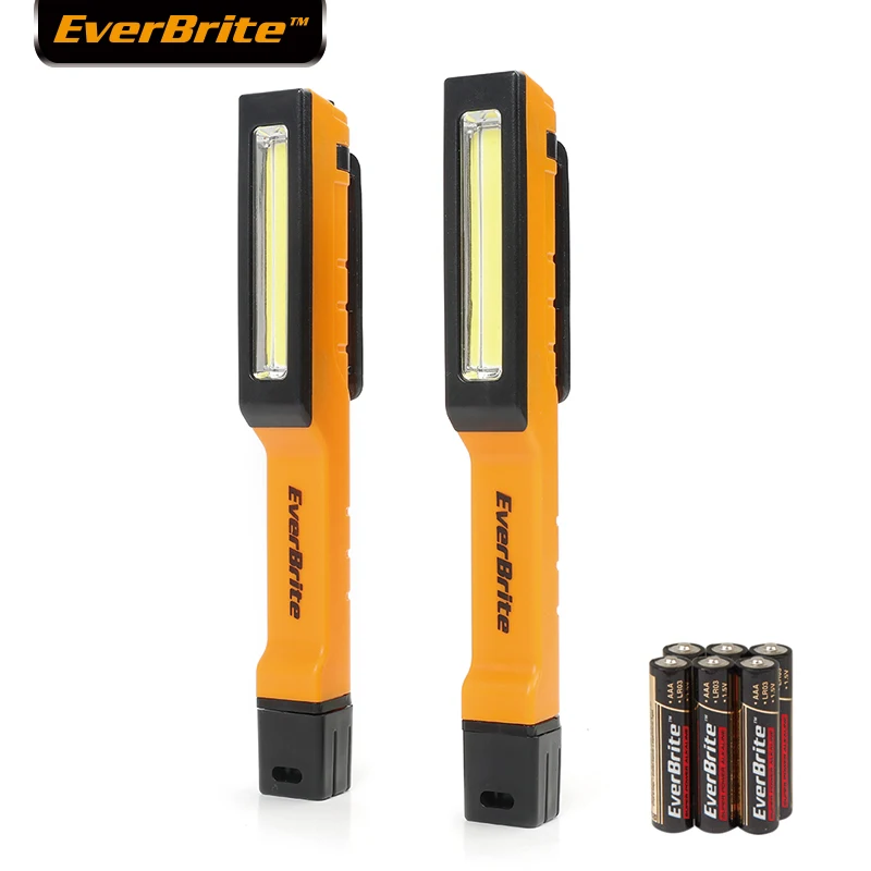 EverBrite COB рабочий светильник 2 шт. карманный светодиодный ручка 150 люмен с