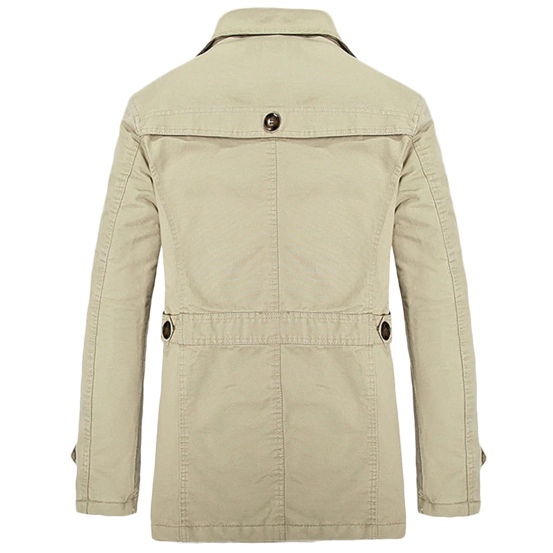 

Man Winter Trench Coat Parka Men Designer Clothes Thick Warm Casual Slim Windbreaker Jacket Male Pure Color Casual Jackets 3xl