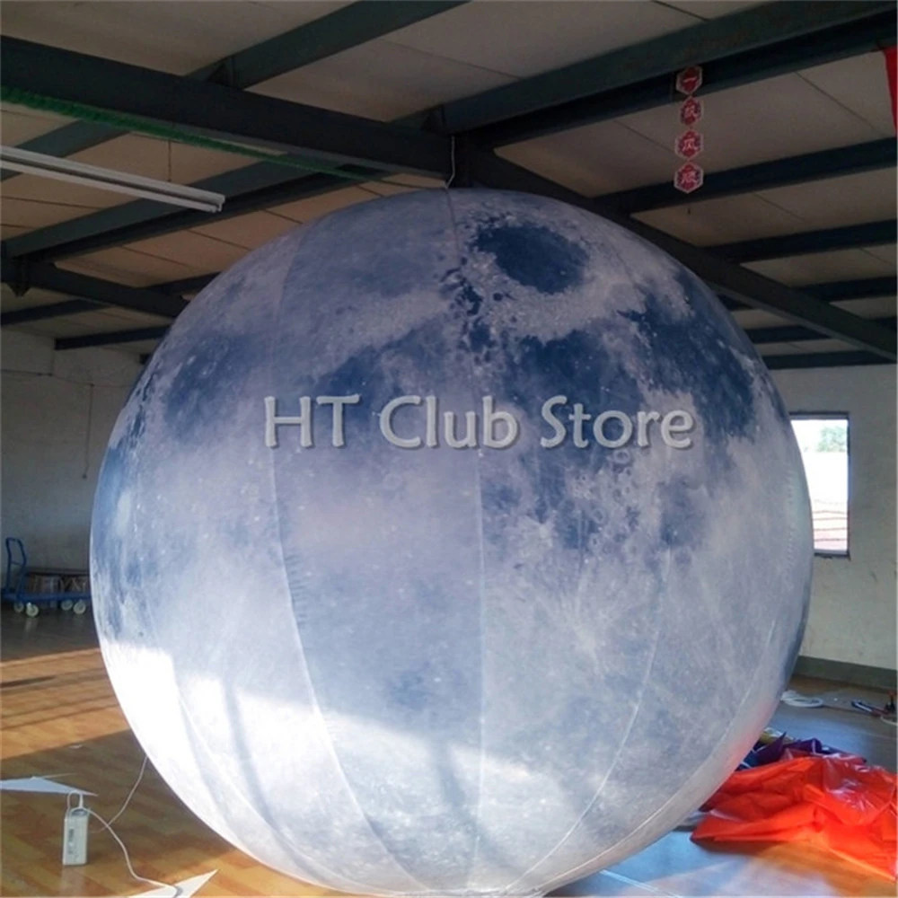 Бесплатная доставка 4 м гигантский надувной светодиодный светильник Луна для