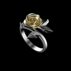 FDLK модное кольцо с розой для женщин аксессуары нежное Винтажное кольцо Женское Обручальное кольцо ювелирные изделия подарок для влюбленных