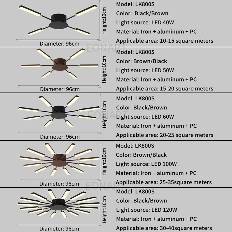 Современные светодиодные люстры для мебели спальни гостиной кухни внутреннего
