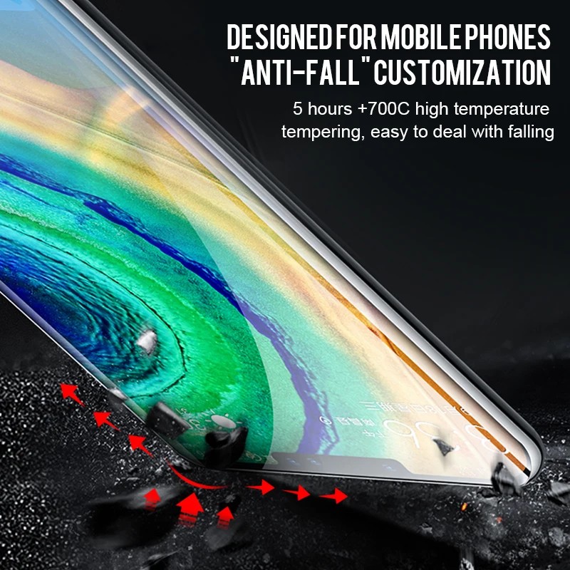 RHR полное покрытие из закаленного стекла для huawei mate 30 pro 20 lite 9 10 Защитная пленка