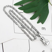 byzantine imperial chain pendant necklaces for men women 316l stainless steel necklace chains silver color fashion jewelry gift