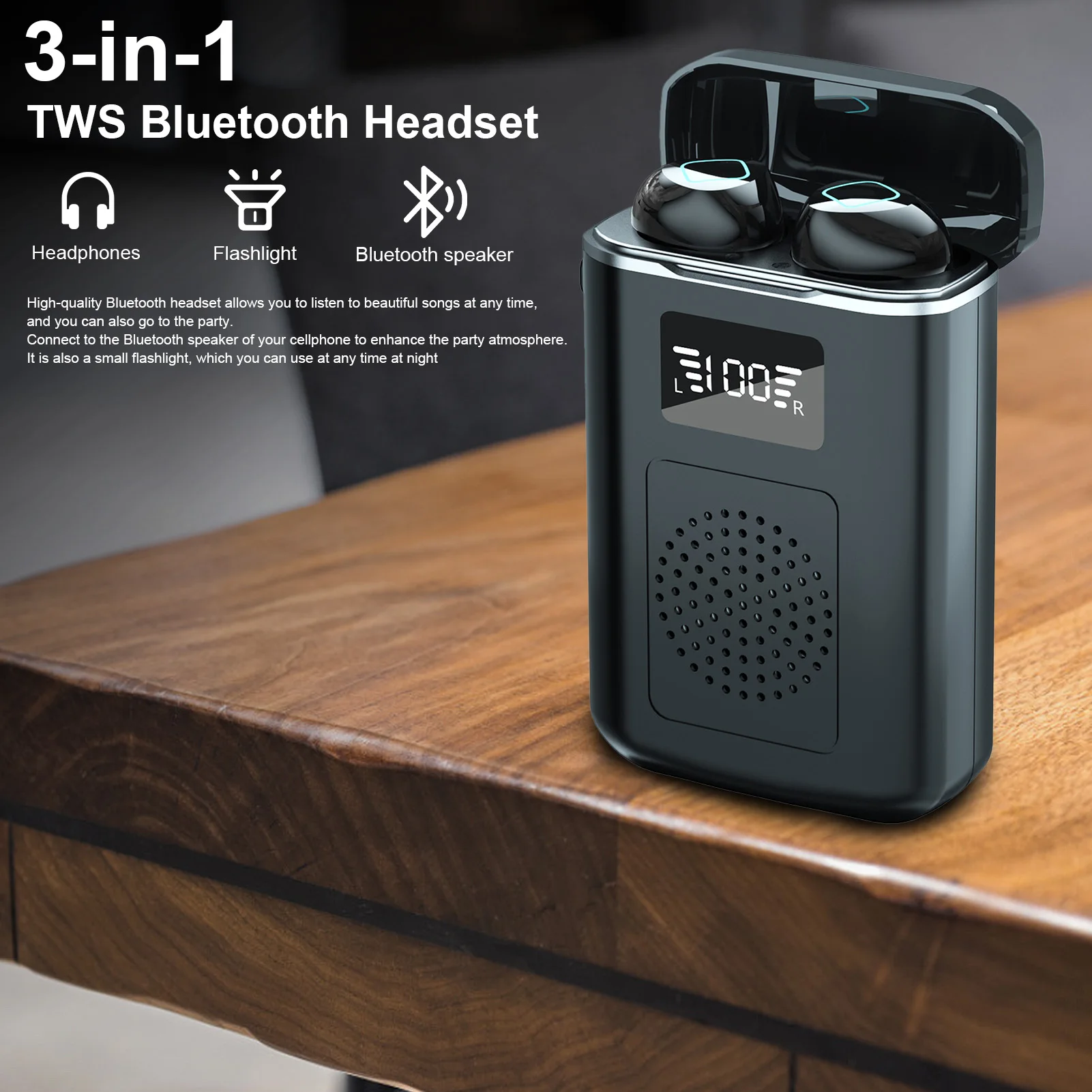 

M6 Bluetooth TWS Earbuds Wireless Headset With Speaker Charging Case Noise-canceling Headphones Headset Accessories Whosesale
