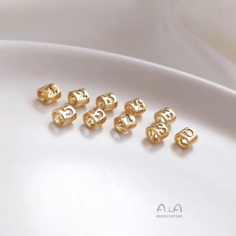 1 шт./компл. 14k золотой не выцветающий браслет ручной работы из бисера с большими