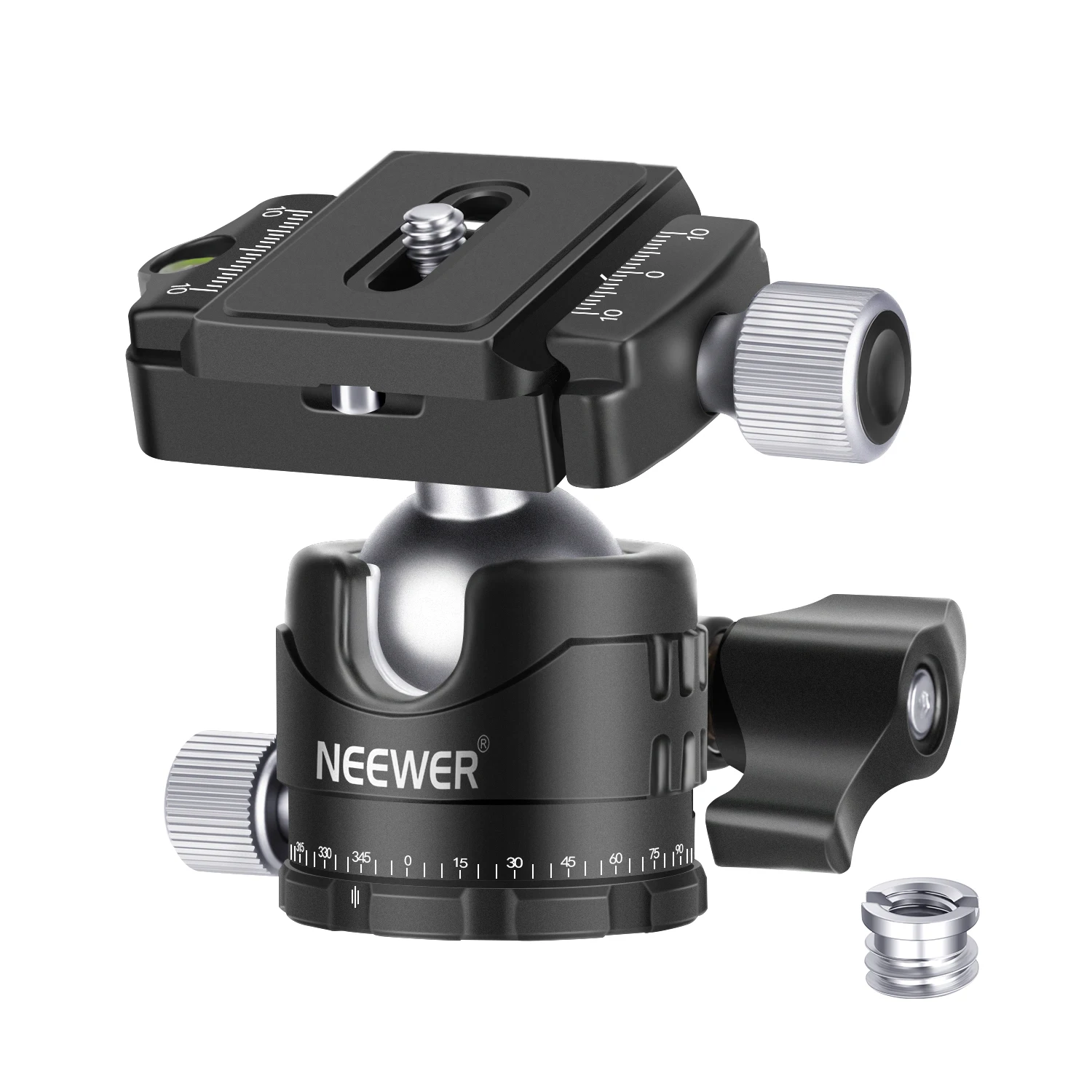 

Neewer Professional 28MM Low-Profile Tripod Ball Head Panoramic Rotating with 1/4 inch QR Plate for DSLR Cameras Tripods