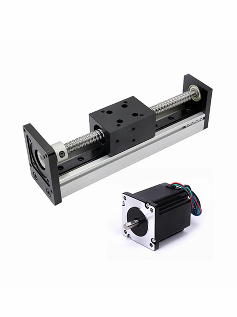 

SGX 50mm-700mm double slider double line rail ball screw precision linear slide guide rail electric CNC cross module with motor