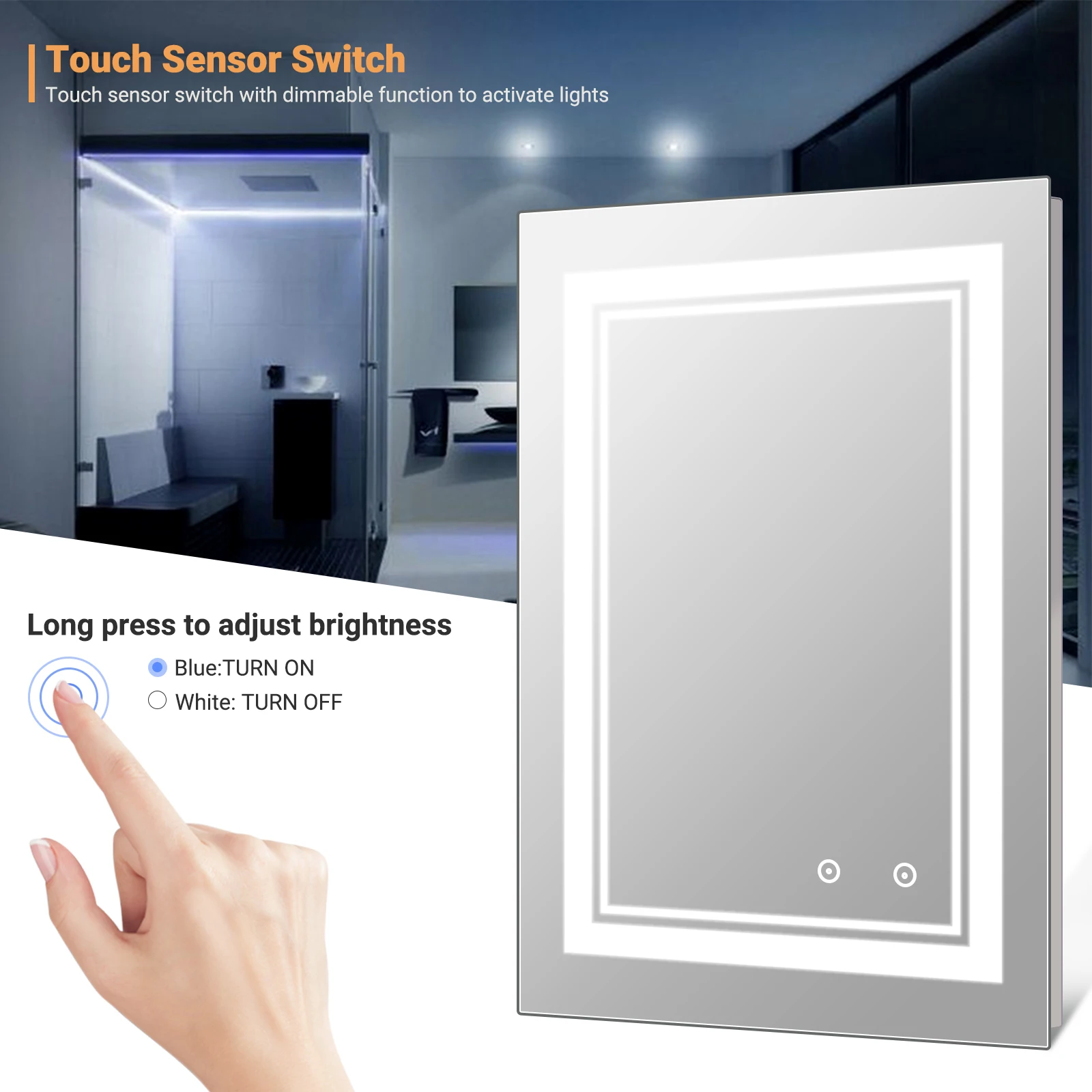 Светодиодный настенный светильник в скандинавском стиле Простой сенсорный