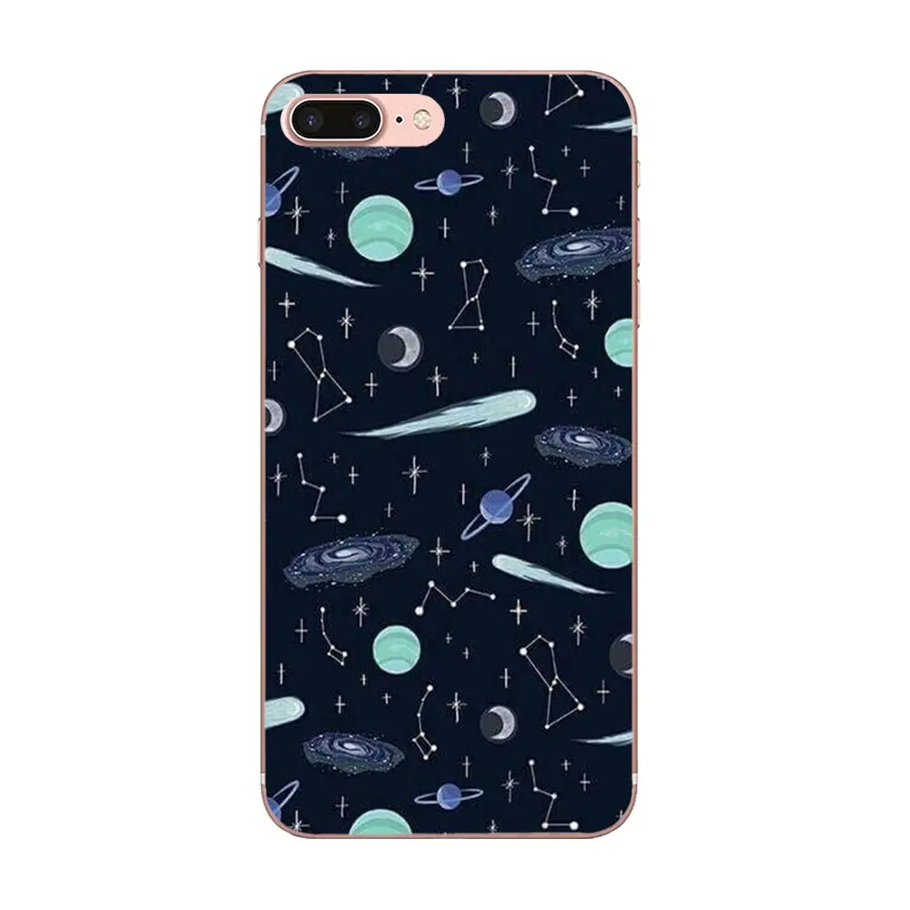Мягкий чехол для телефона глянцевый с изображением космоса планеты звезд солнца