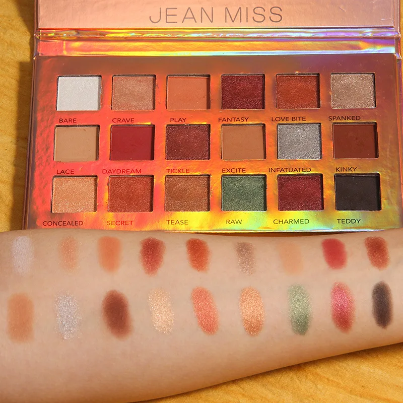 Жан мисс макияж глаз в пустыне и звездного неба 18 Цвет матовый блеск Тени для век