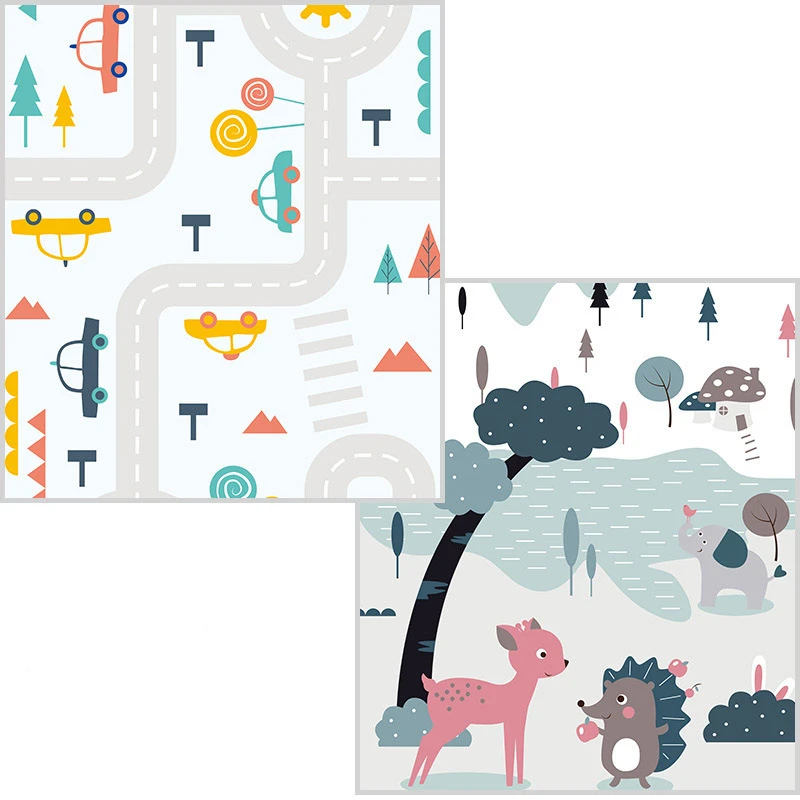 

Baby Play Mat Panda Activity Gym Carpet XPE Elastic Foldable Crawling Carpet Kid Game Kids Bedroom Mat 1.8*2m
