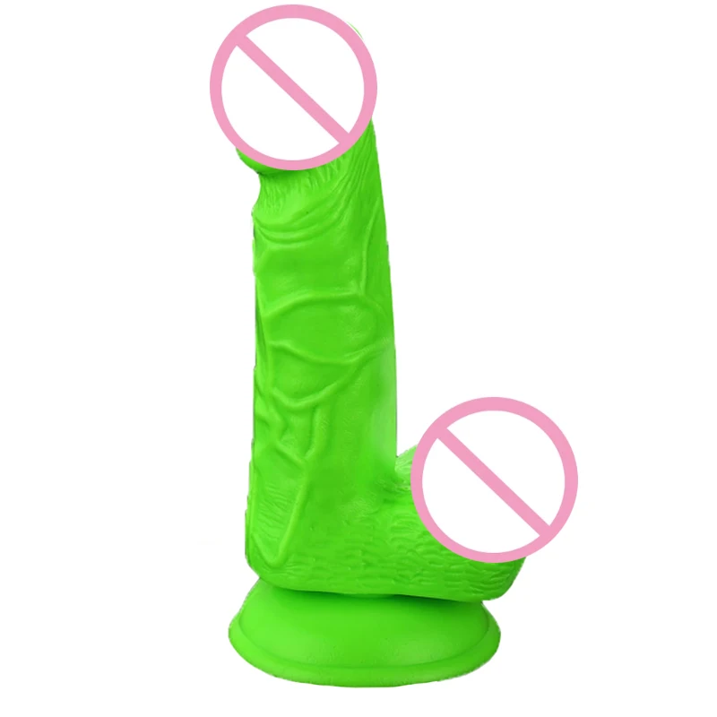 Qise огромный фаллоимитатор зеленый гигантский Халк реалистичный пенис киска